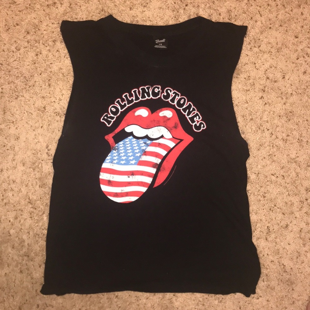 new rolling stones band tee/tank